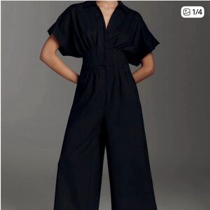 Classic Black Wide-Leg Jumpsuit